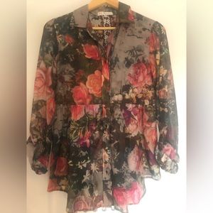 Johnny Was floral blouse